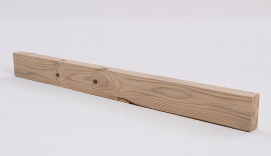 Caibro aplainado para pergolado (serve também para telhado ou móveis) de madeira Pinus tratado 6,5x13x150 centímetros