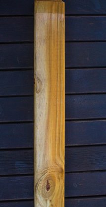 KIT 5 peças deck de madeira Pinus tratado com nós 9x290 centímetros (Cobre 1,30 m²)