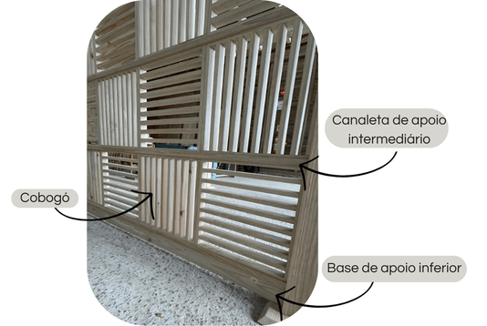 Conjunto Brise modular Lateral para Pergolado Cabernet Sauvignon (Cobre 4,54 m²)