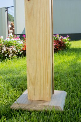 Pergolado para jardim de madeira Pinus tratado 2,90x2,90 metros - Modelo Cabernet Sauvignon