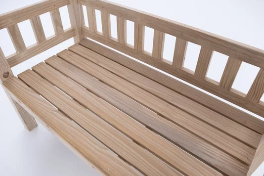 Pergolado com banco para jardim de madeira Pinus tratado 1,75x0,90 metros - Modelo Chardonnay