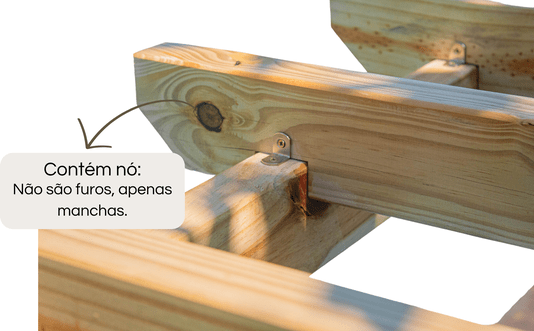 Pergolado com banco para jardim de madeira Pinus tratado 1,75x0,90 metros - Modelo Chardonnay