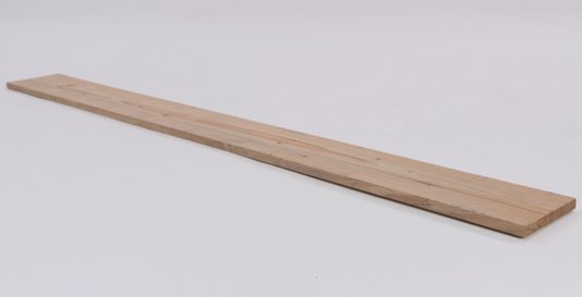 Prancha lixada para prateleira ou artesanato de madeira Pinus tratado 28x3x290 centímetros