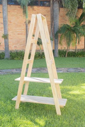 Prateleira tipo escada monta desmonta para jardim de Pinus tratado 1,76x1,0 metro