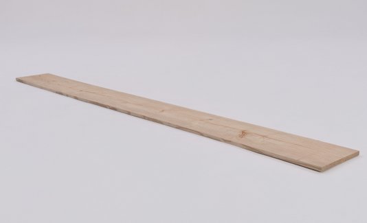 Tábua lixada para prateleira ou artesanato de madeira Pinus tratado 28x1,8x290 centímetros