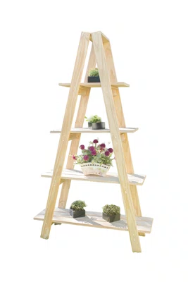 Prateleira tipo escada monta desmonta para jardim de Pinus tratado 1,76x1,0 metro