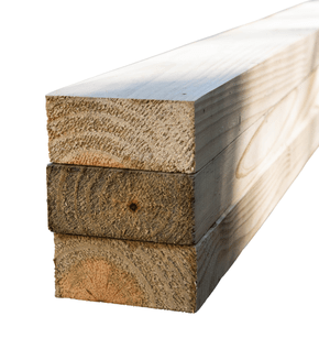 KIT 3 caibros aplainados para pergolado (serve também para telhado e estruturas) de madeira Pinus tratado 4,5x9x290 centímetros