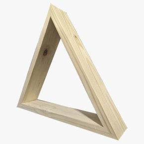 Prateleira Nicho Triangular de madeira Pinus tratado 30x35 centímetros