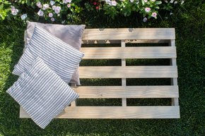 Palete para montagem de mobiliário ou jardim de madeira Pinus tratado 70x120 centímetros